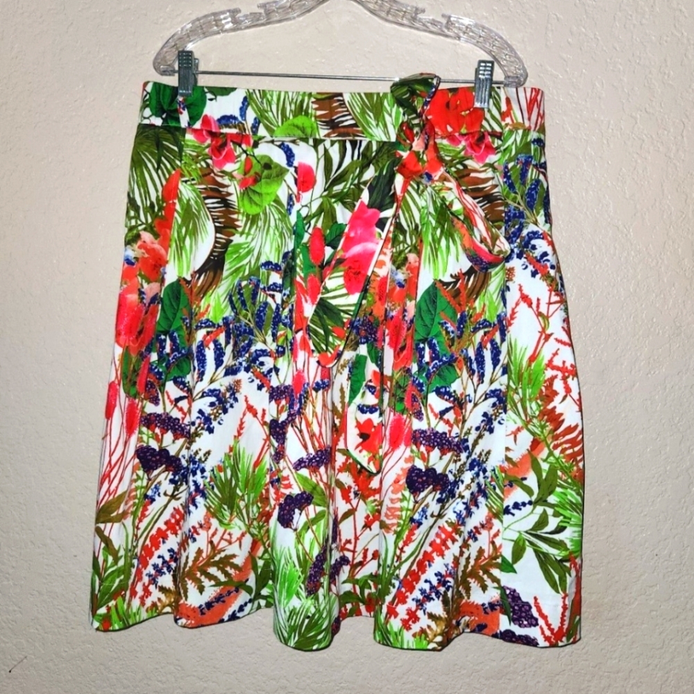 Soft Surroundings Tropical Floral Skirt